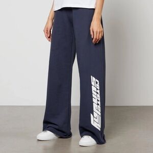 ROTATE Sunday by Birger Christensen Navy Cotton Wide Leg Sweatpants Size Small